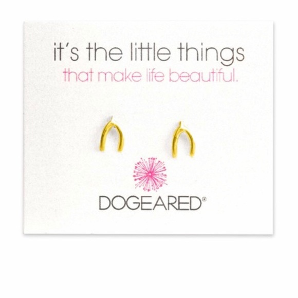 Dogeared Wishbone studs - Picture 1 of 4